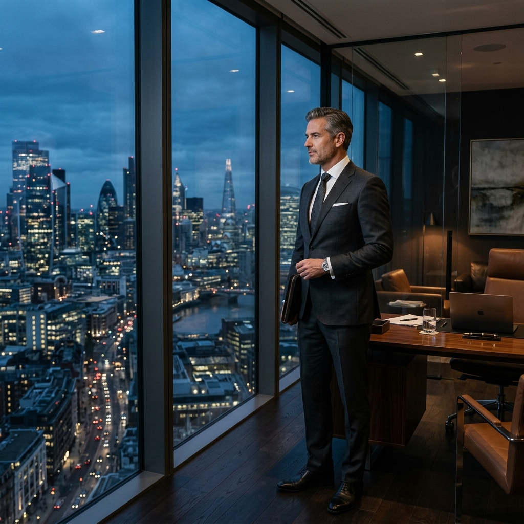 Professional man in suit