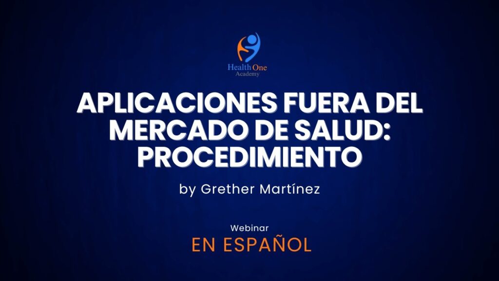 Aplicaciones fuera del mercado de salud: Procedimientos